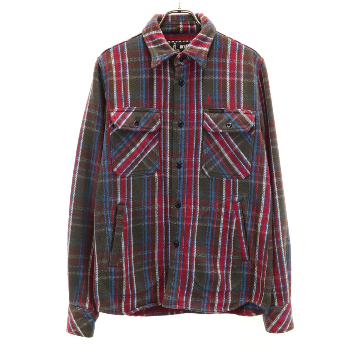 日本製 チェック柄 長袖 ネルシャツ S ブラウン系 メンズ 古着 4,630円