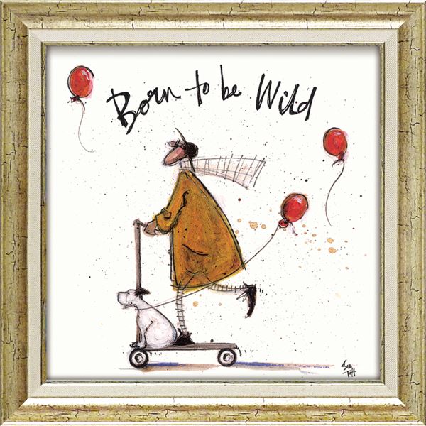 ユーパワー サム/トフト Gel加工 アートフレーム スクエア/Mサイズ 「ワイルドでいこう！」