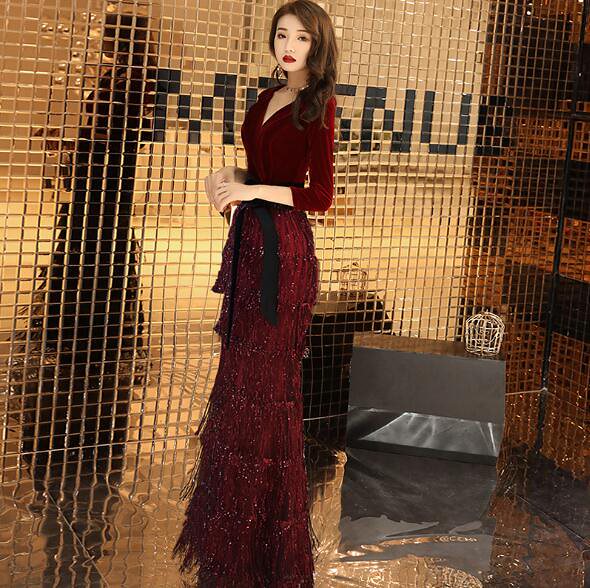 「エレガント 新作 マーメイドドレス」ロングドレス 演奏会ドレス パーティードレス ウェディングドレ 7,987円