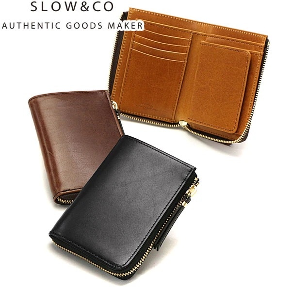 二つ折り財布 メンズ レディース 大きめ box型小銭入れ 財布 軽い 本革 L字ファスナー 日本製 herbie Lzip middle wallet SO881P