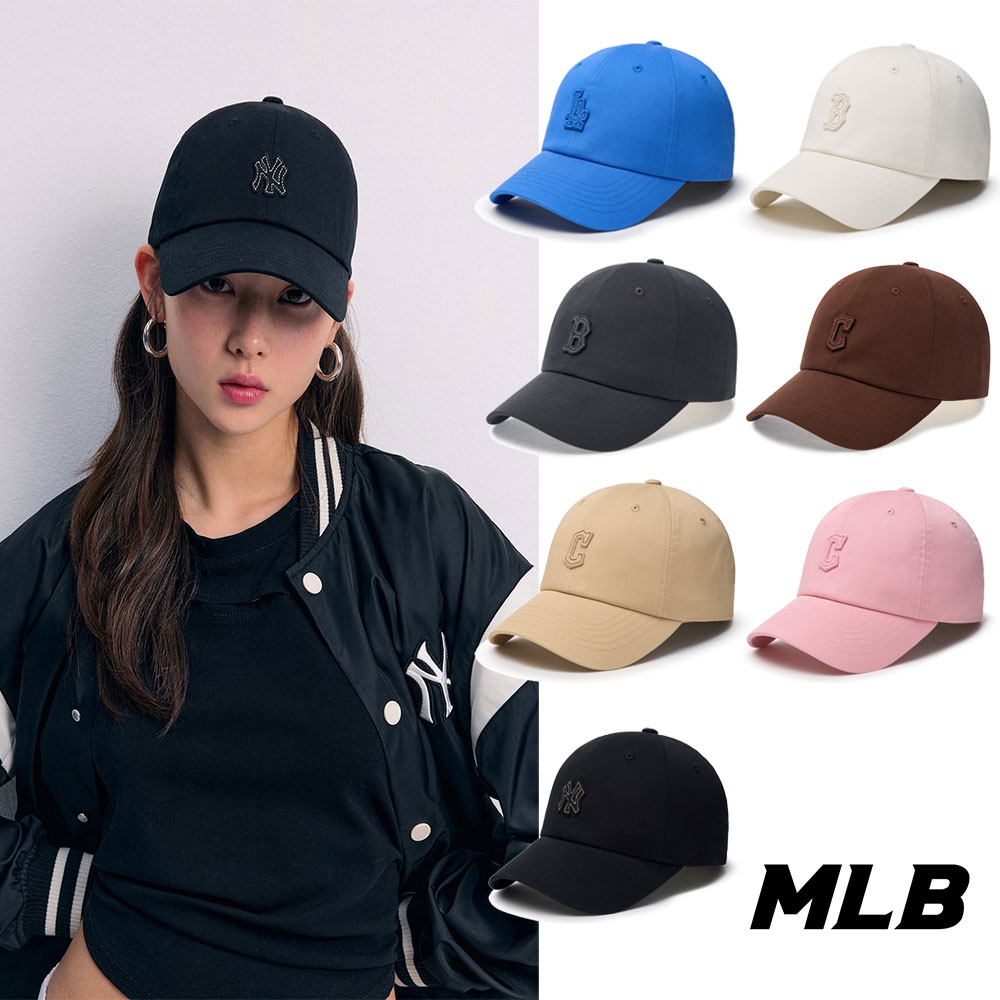 ベーシックスモールロゴアンストラクチャボールキャップ ロサンゼルスドジャース ニューヨークヤンキース ボストンレッドソックス クリーブランドガーディアンズ 3ACPB074N