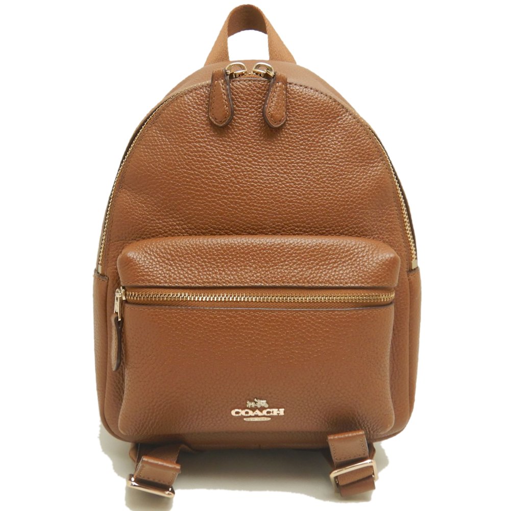 ミニチャーリー F38263 リュック・バックパック レザーxナイロン ブラウン アウトレット レディース /253096【中古】