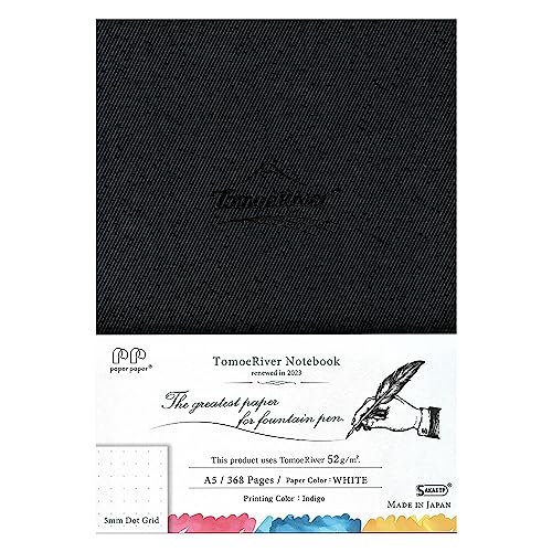 SAKAEテクニカルペーパー サカエテクニカルペーパー Paper Paper ハードカバーノート A5 トモエリバーFP 52g ホワイト368P 5mmドット SR-A5DBW