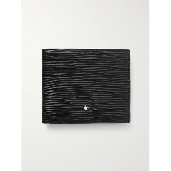 25 FW ブラック マイスターシュテュック 4810 テクスチャードレザー ビルフォールド ウォレット ブラック ワンサイズ