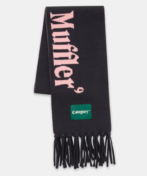 CATEGORY9 KNIT MUFFLER_DARK GREY