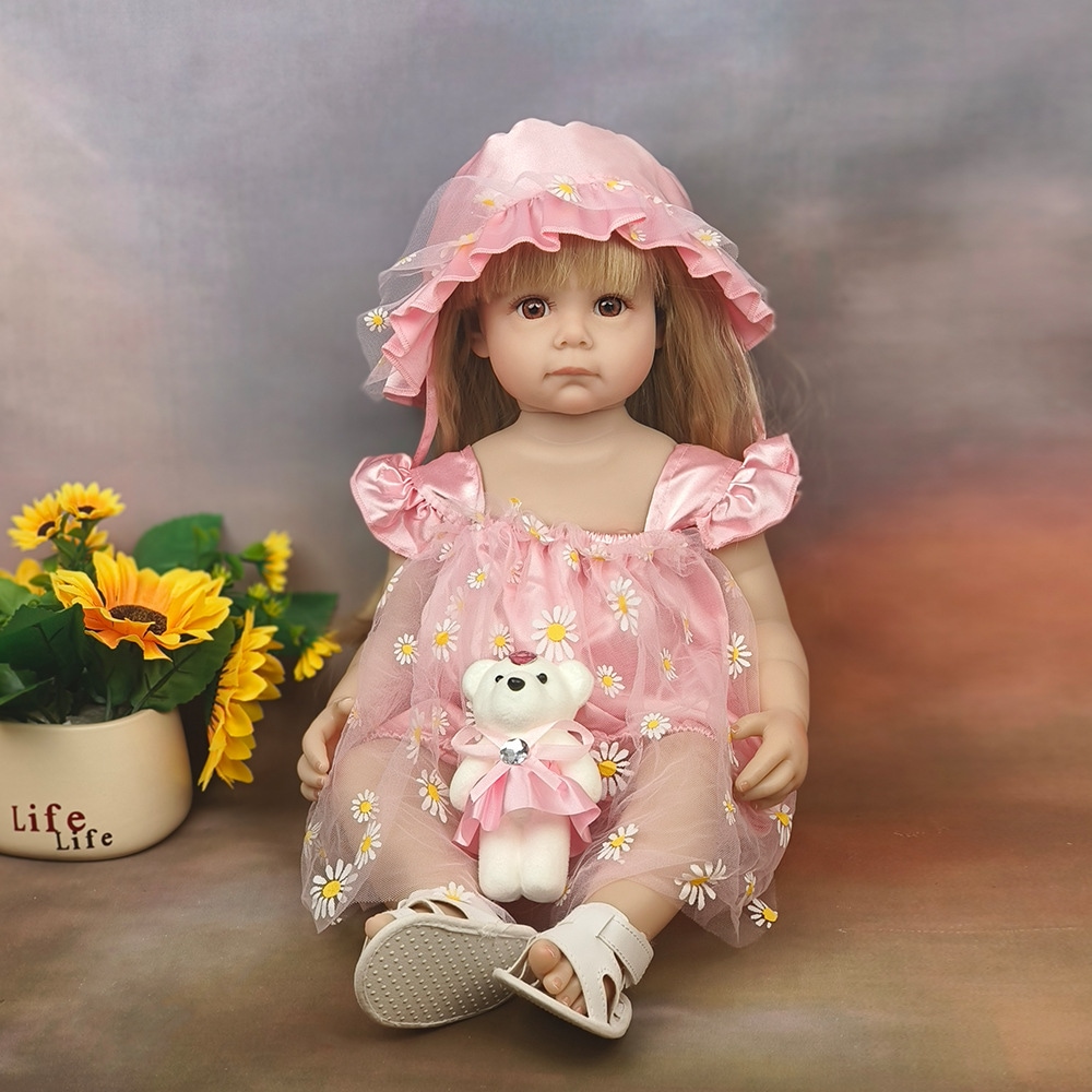 リボーンベビードール おもちゃ 55cm シミュレーションベビーリボーンドール ソフトラバードール