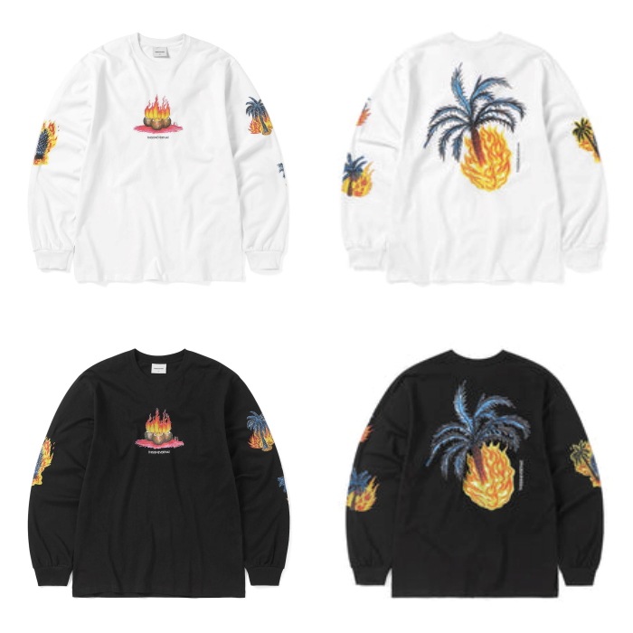 【THISISNEVERTHAT】 BURNING PARM TREE L/S TEE : 2COLORS