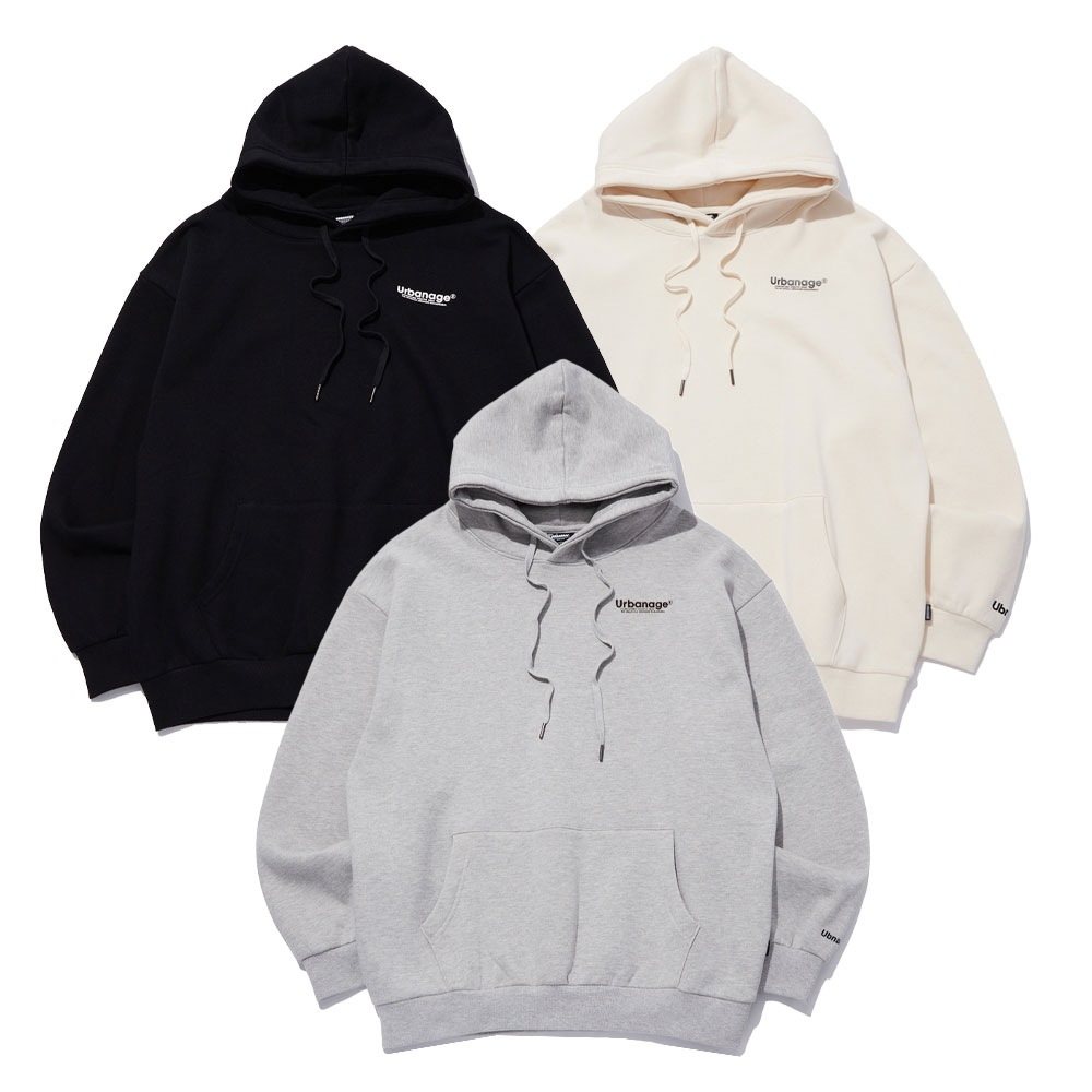 URBANAGE センサーティブオーバー起毛フーディー(起毛裏地) (3 Colors)