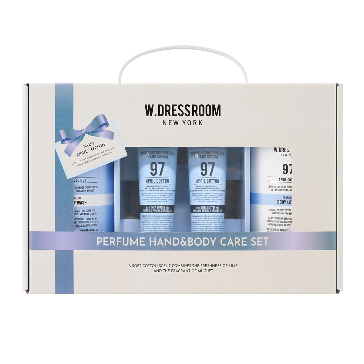 ダブルユー ドレスルーム ハンドクリームアンドボディローション ウォッシュ ギフトセット 全ての肌タイプ