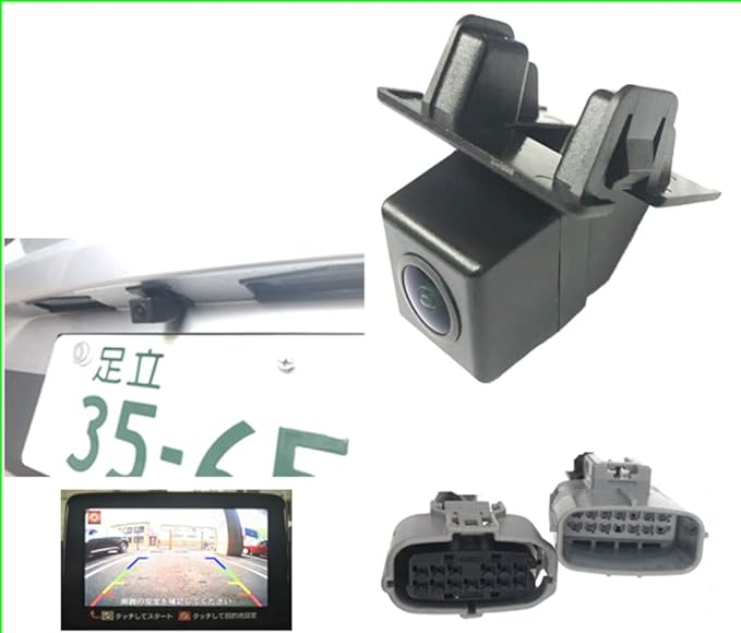 デミオ 対応 バックカメラ【年式H26.9～H28.10】【純正穴ポン付けコネクタオン】広角170度 マツコネ