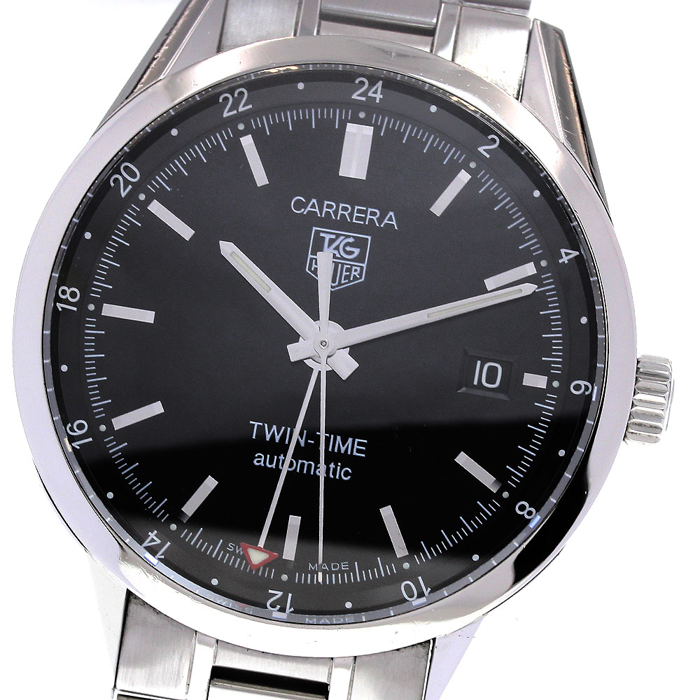 タグホイヤー TAG HEUER WV2115-0 カレラ ツインタイム 自動巻き メンズ _833988【中古】