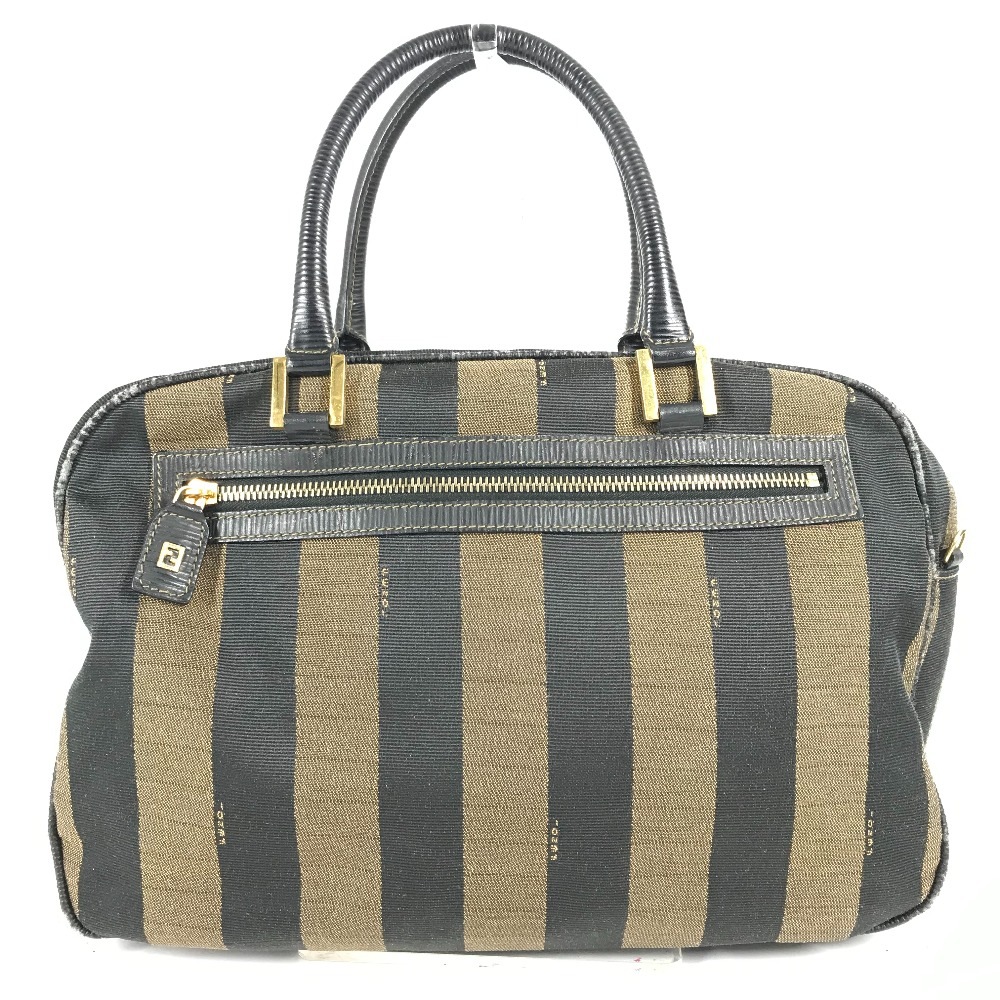 ハンドバッグ ペカン ヴィンテージ カバン ミニボストンバッグ ショルダーバッグ 肩掛け レザー/キャンバス ブラック