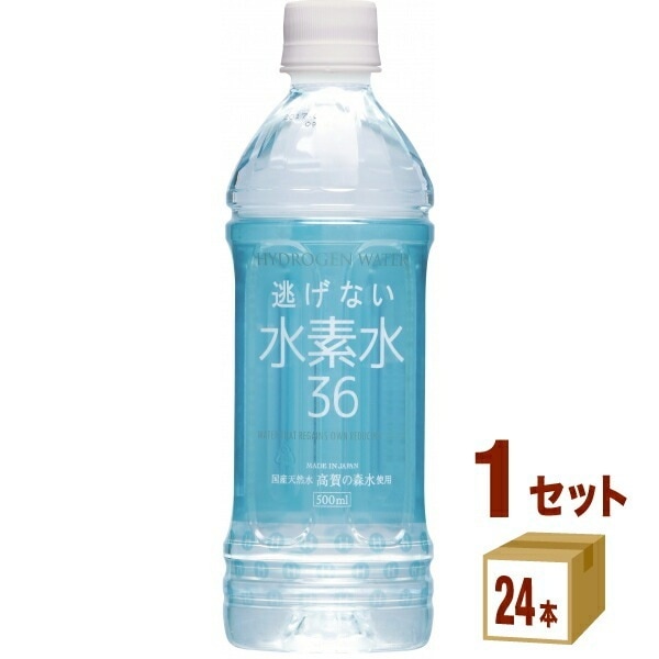 奥長良川名水 逃げない水素水36　500ml 1ケース (24本) 飲料 水