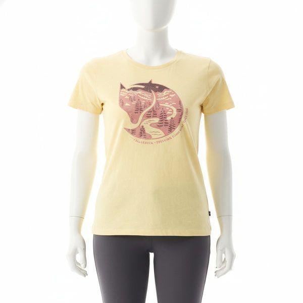 FJALLRAVEN 25 女性 アークティック フォックス プリント Tシャツ 89849133 ARCTIC FOX PRINT T-SHIRT W 826763