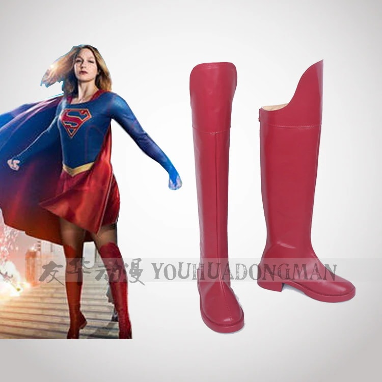 品質いいな新品 【ハッピーハロウィン】スーパーガール スーパーガール カラ ダンバース cos 靴 coaplay 靴