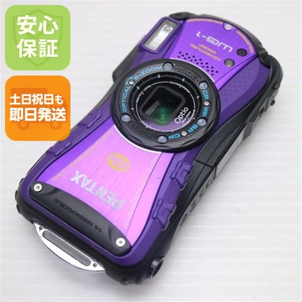 美品 Optio WG-1 パープル PENTAX デジカメ 48