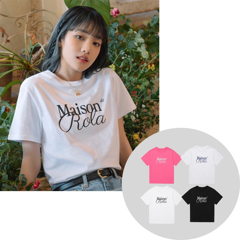 ROLA MAISON DE ROLA HALF T-SHIRTS 4色 人気商品セブンティーンウジ着用 男女兼用