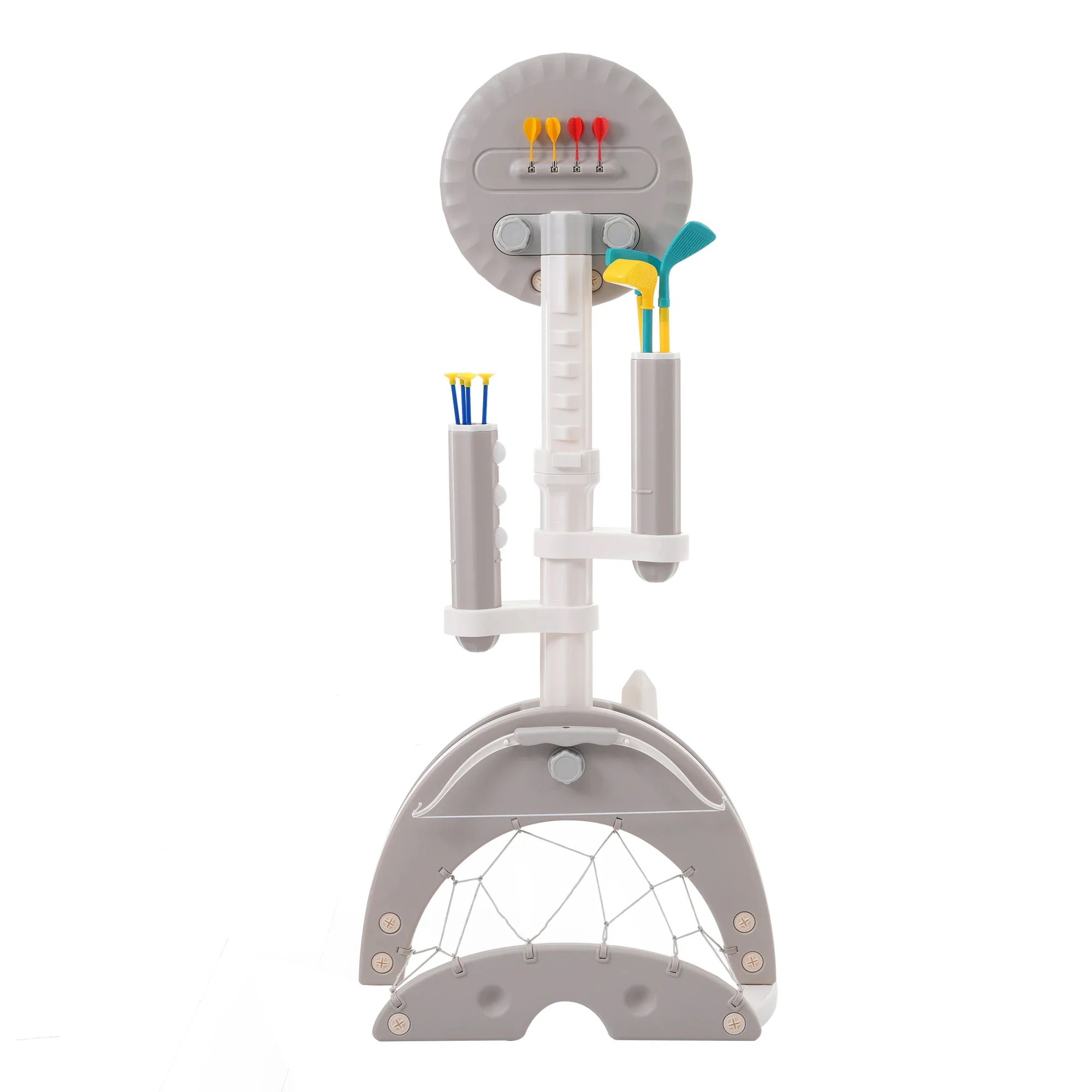 アーチェリー ダーツ バスケット サッカー ゴルフ 6in1多機能遊具 輪投げ 弓矢 組立簡単 室内遊具 おもちゃ 高さ調節可能120~160 キッズ 男の子 女の子 子供 誕生日 プレゼ