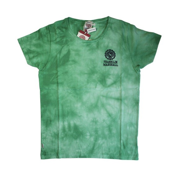 タイダイ染め ロゴプリント Tシャツ [グリーン]【39181-4035-586】