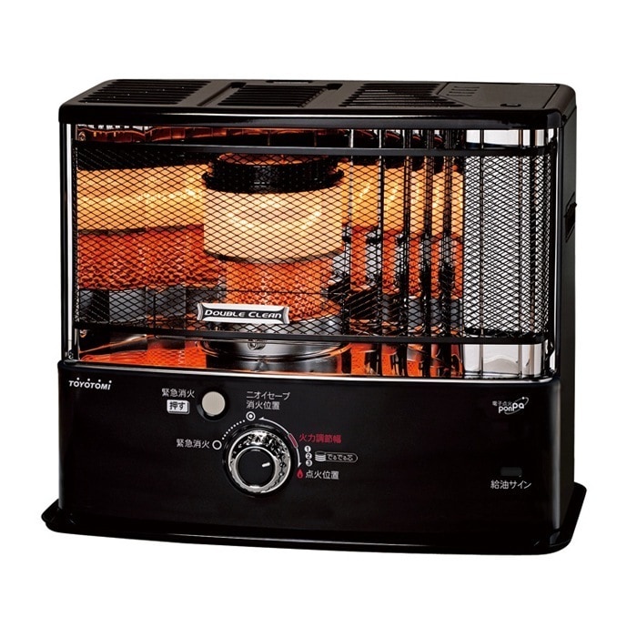 反射型石油ストーブ RC-W3624-B ブラック