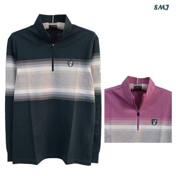 SMJ1857 メンズチャイナ長袖Tシャツ 中年男性 春夏