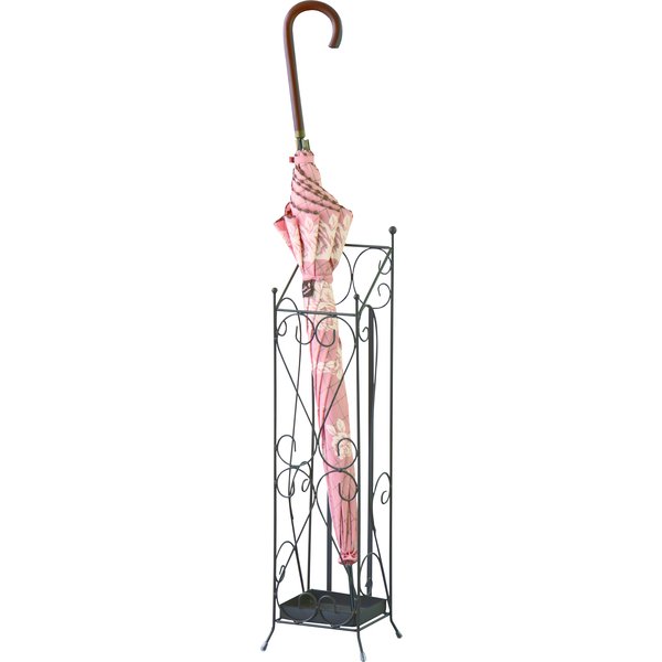 東谷 傘立て W13.5×D15×H60 ブラウン/アイボリー スチール(粉体塗装) AKB-409