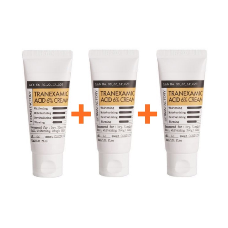 [計90ml/30ml+30ml+30ml]トラネキサム酸6%配合でガラス玉のように透明感のあるお肌に仕上げるクリーム
