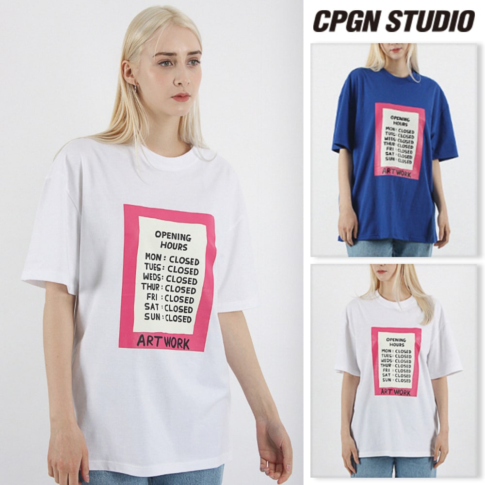 【CPGN STUDIO】 Overfit Opening Close Short Sleeve Tee