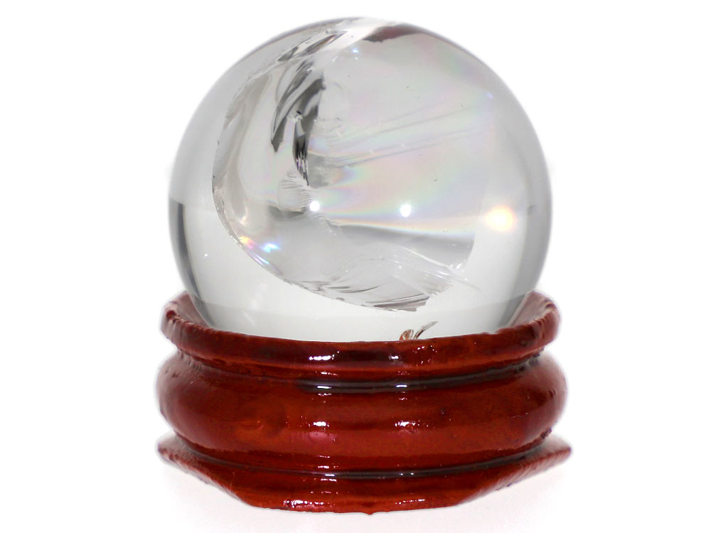 「1点もの 現品」 レインボー水晶 ブラジル産 天然 丸玉 天然石 パワーストーン 原石 水晶玉 スフィア置物 インテリア 浄化グッズ お守り 浄化用 クォーツ クオーツ m013-p