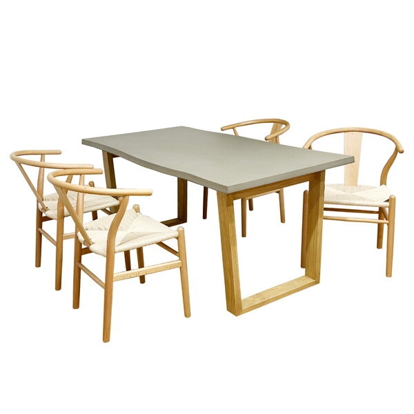 後藤家具物産 VT-01-CN-160-5-NAWH ダイニングテーブル 5点セット メーカー直送