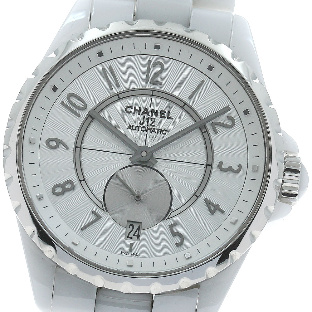 シャネル CHANEL H3837 J12 白セラミック 自動巻き ボーイズ 良品 保証書付き_869161【中古】