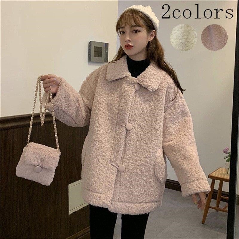 人気商品超目玉 ジャケット ボアブルゾン フリースコート ボアコート コート ボア レディース ジャケット 冬 アウター 無地 羽織 長袖 秋冬 あったか