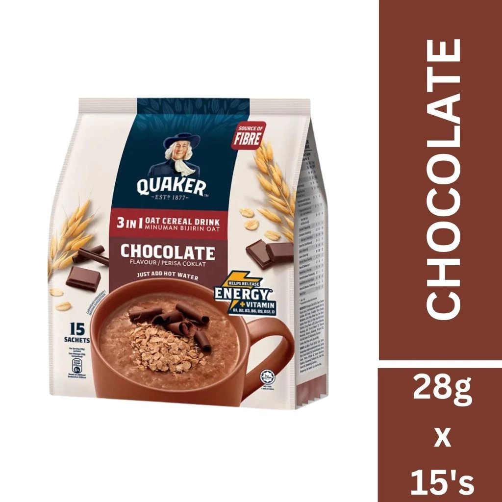 ( 2パック) クエーカー オート麦シリアルドリンク（チョコレート）15 個 × 28g