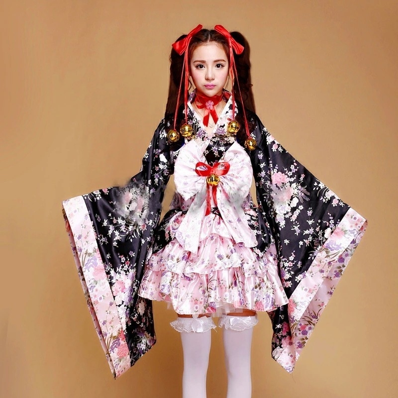 短纳期ハロウィン コスプレ衣装 浴衣 花魁 和服 着物 浴衣 コスプレ衣装 セクシー 豪華な6点セット レディース パーティー　和 和装 和服 蝶結び ハロウイン　コスプレ 着物 浴衣　コスプレ 衣