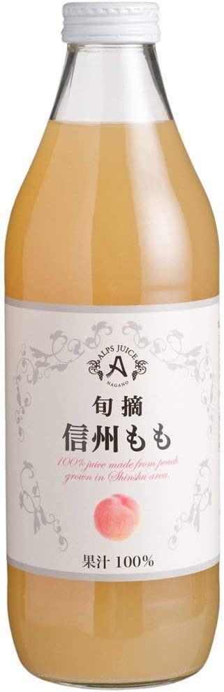 長野県 アルプス 旬摘ももストレートジュース 1L6本 5,911円