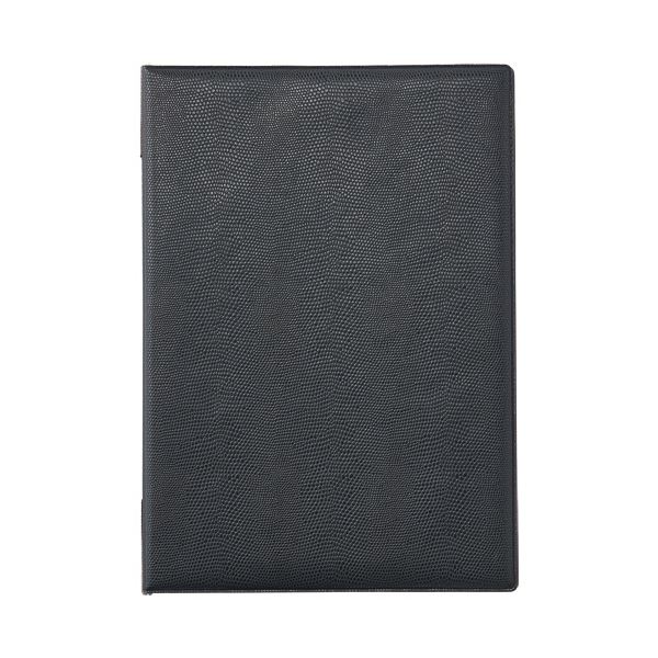 (まとめ)オープン工業 メニューファイル A4 4ページ 黒 MN-150-BK 1冊(×10セット)