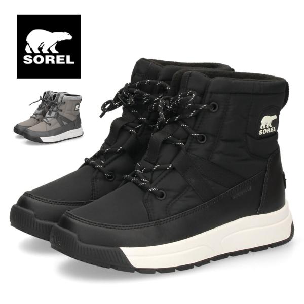 ブーツ レディース 防水 スノーブーツ 滑らない 防滑 雪 雨 アウトドア 撥水 ソレル ウォータープルーフ ウィットニー３ ミッドウォータープルーフ SOREL NL5282
