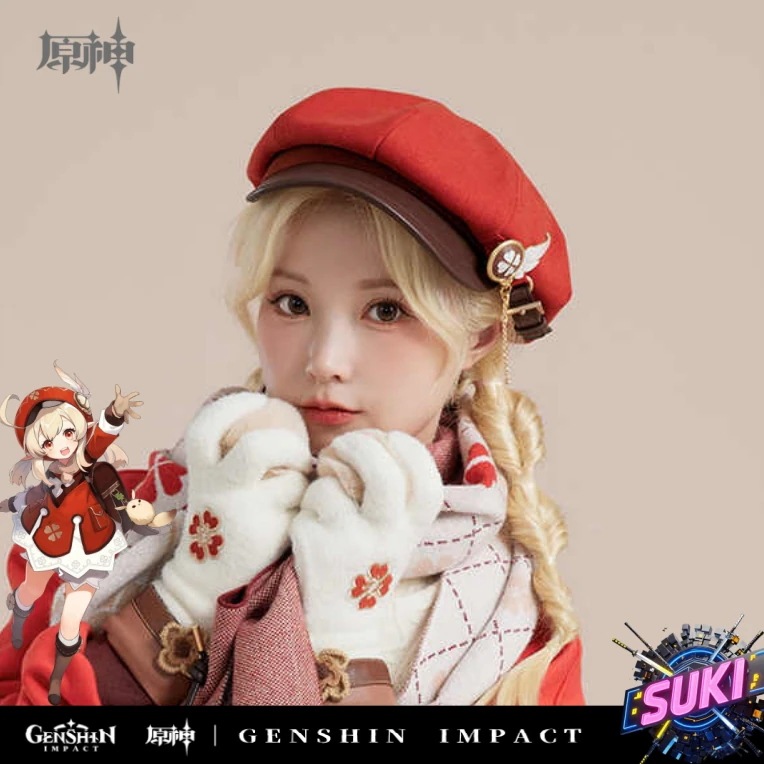 【プロ品質を極める!】原神 グッズ / クレー インプレッションシリーズ / 八角帽 メンズ / Genshin Impact Klee 可莉 げんしん コスプレ