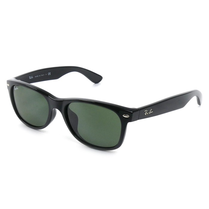 Ray-Ban レイバン NEW MAYFARER サングラス ブラック グリーン RB2132-F 901L 55ロ18 140 メンズ 中古 美品