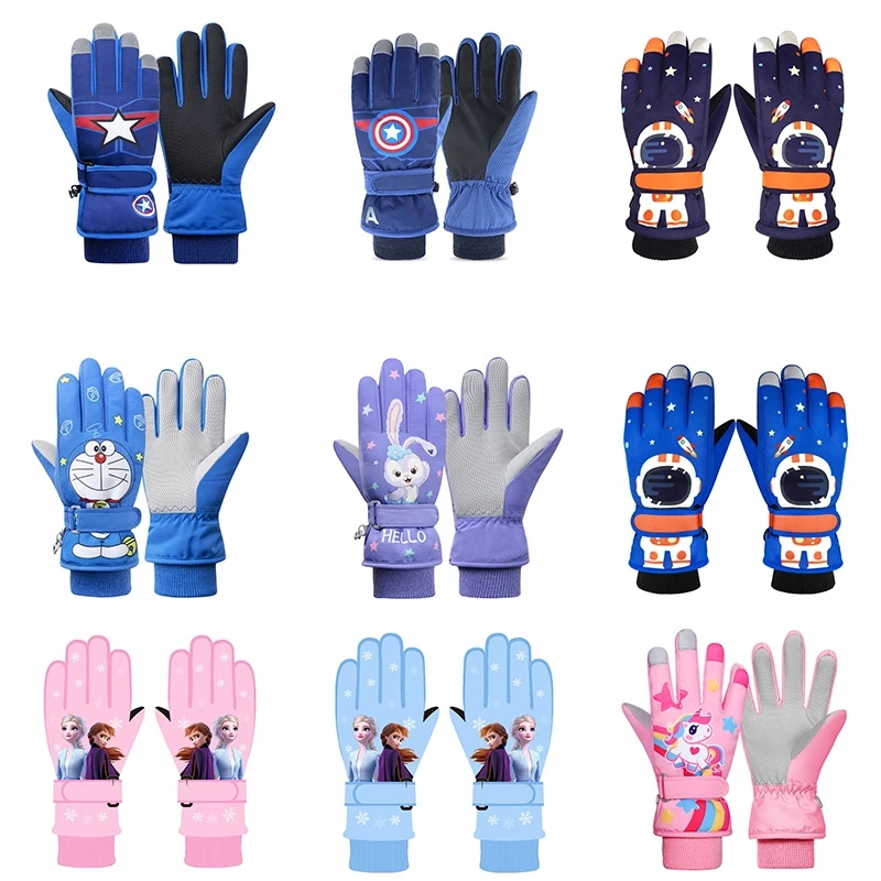 赤ちゃんの冬の防水ミトン男の子の女の子子供厚く暖かいスキー手袋