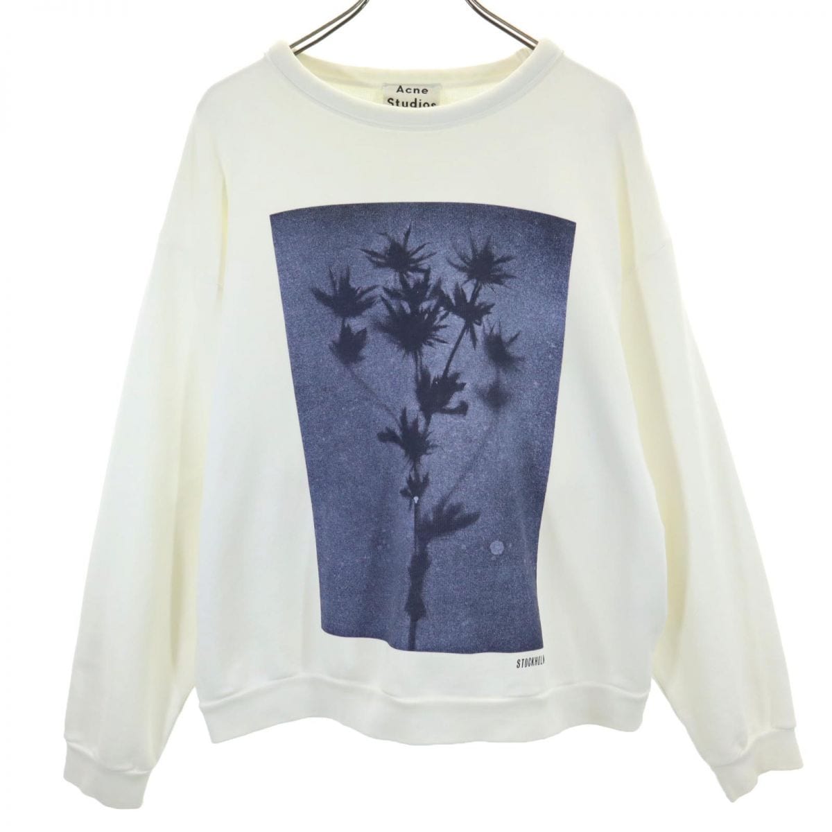 長袖 トレーナー S 白 スウェット メンズ