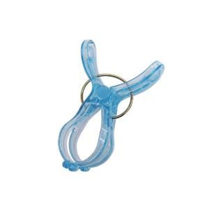 (まとめ) 洗濯バサミ/洗濯用品 (5個入 ブルー) ポリカーボネイト製 竿ピンチ (160個セット)