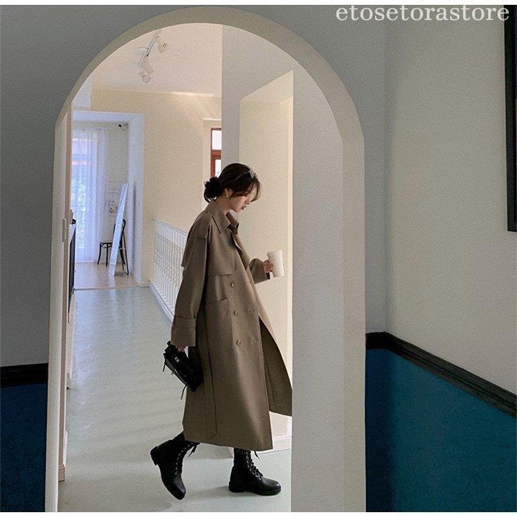 新作 トレンド トレンチコート 秋物 冬物 アウター ロングコート 春コート レディース 大きいサイズ スプリングコート ライトアウター 春 秋服 韓国風