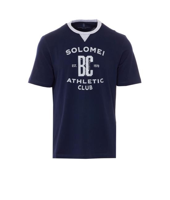 BRUNELLO CUCINELLI Men T-Shirts M0B131001G CDT46 Blue