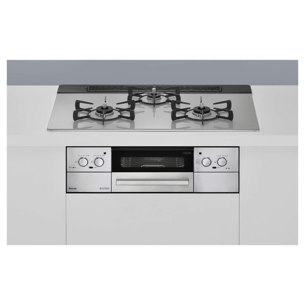 RHS71W32L24RASTW-13A クラウドシルバー Lisse [ビルトインガスコンロ(都市ガス用両側強火力幅75cm)]