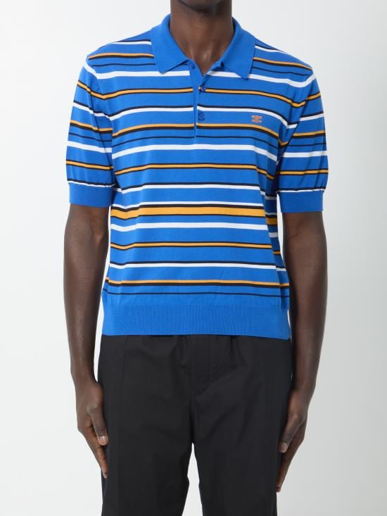 CELINE Men Polo Shirts RY0T7367Y BLUE