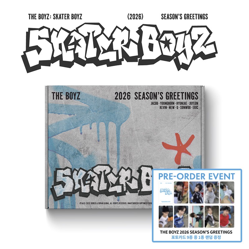 [特典] THE BOYZ 2026 SEASON’S GREETINGS [THE BOYZ : SKATER BOYZ] 公式グッズ シーズングリーティング アイユ 公式カレンダー シーグリ