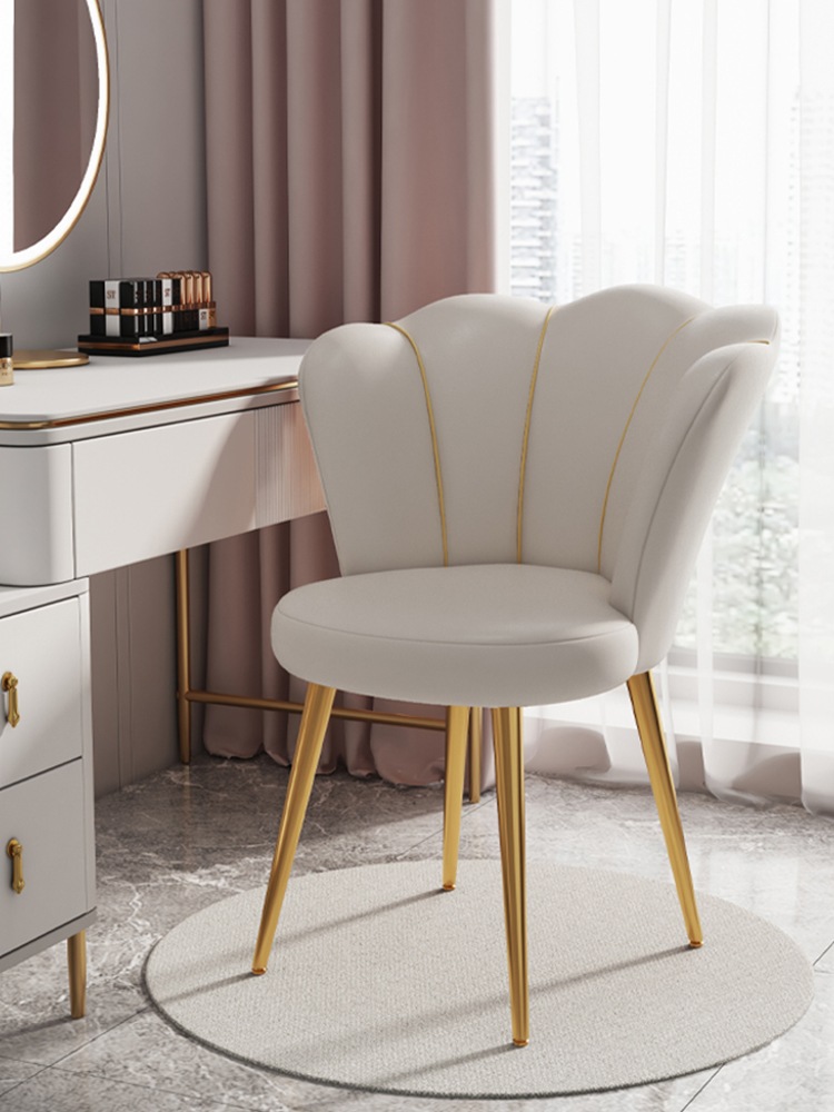 軽い豪華なメイクアップ椅子ホームベッドルームドレッシングテーブル椅子メイクアップスツールシンプルモダンプリンセスチェア回転ペタルチェア