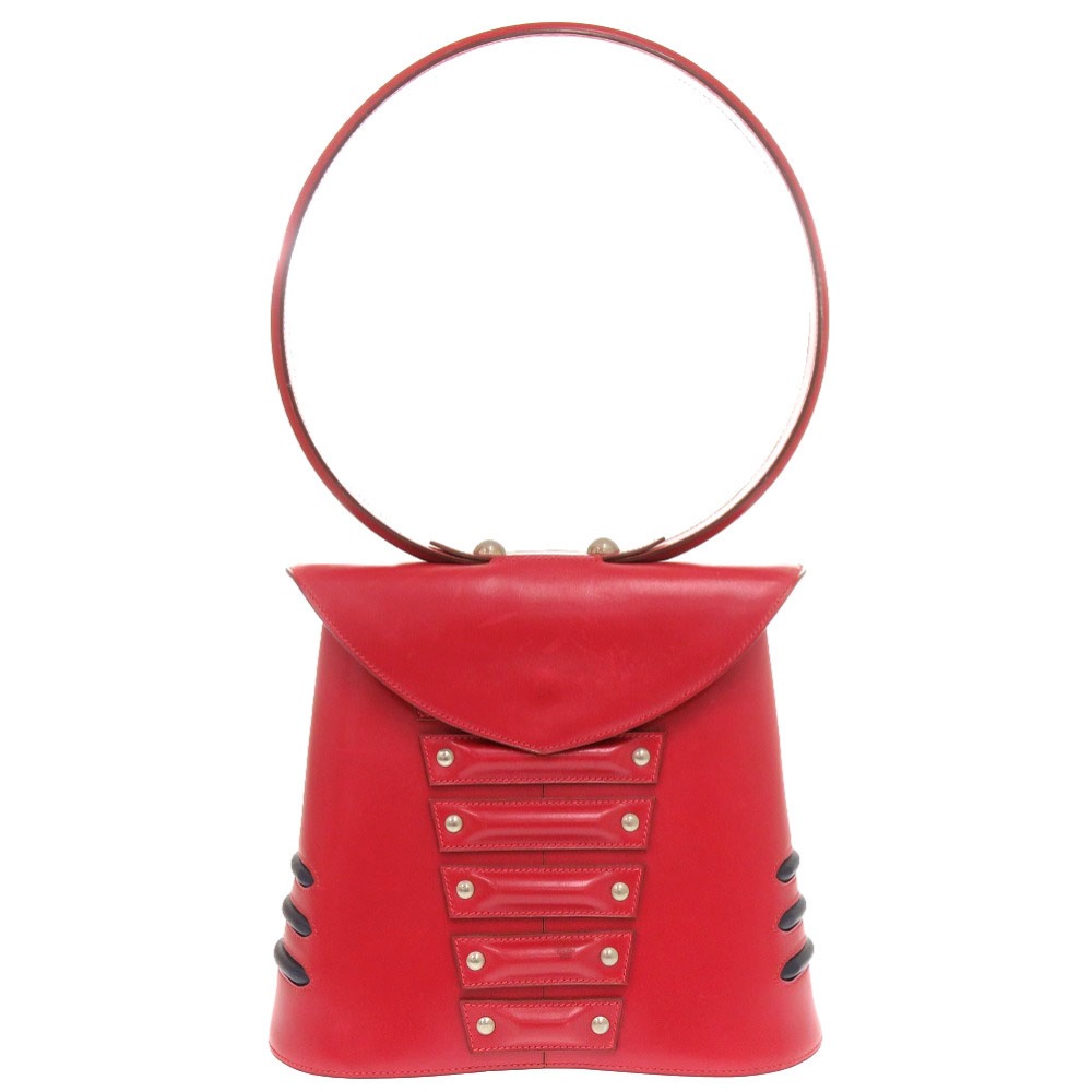 イースト ワンショルダーバッグ ショルダーバッグ ボックスカーフ/ボックスカーフ ルージュヴィフ X刻印 0912【中古】 レディース