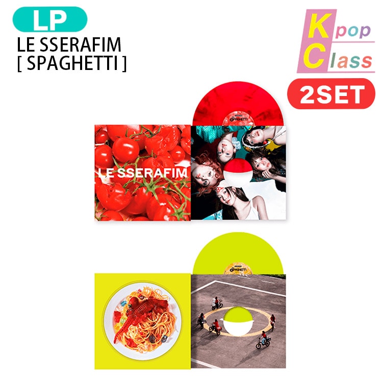 国内発送 [当店限定特典付] LE SSERAFIM Vinyl Ver. [ SPAGHETTI ] 2種セット 1st Single Album レコード LP / 1次予約